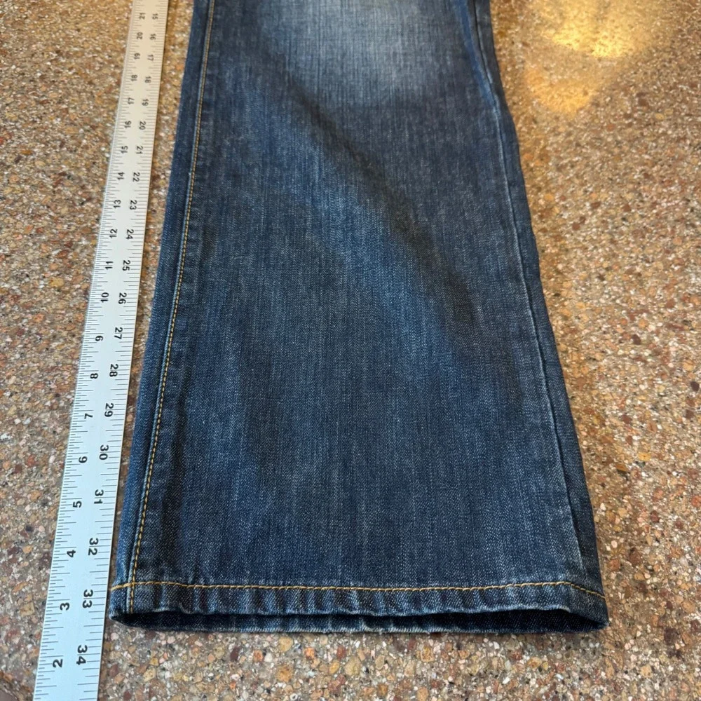 Parasuco Mens Jeans 36x34L Selvedge‎ Straight Whiskered Denim Y2K Streetwear
